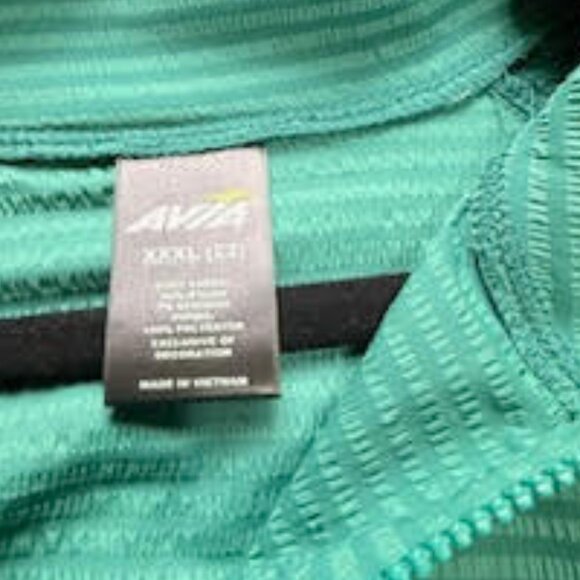 Avia Women’s Activewear Set Jacket + Running Shorts Green Size 3X NWT - Picture 11 of 12